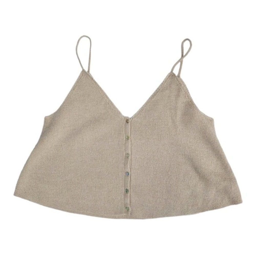 INTERMIX Felicity Button Front Cami Top